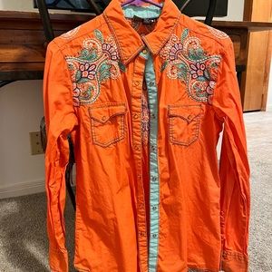 Cowgirl up womens western shirt size medium